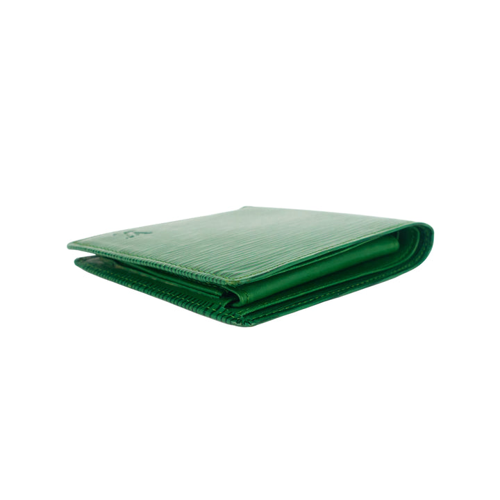 Marco Green Epi Leather Bifold Wallet