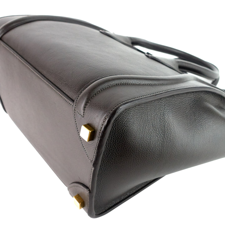 Luggage Micro Grainy Calfskin Leather Bag