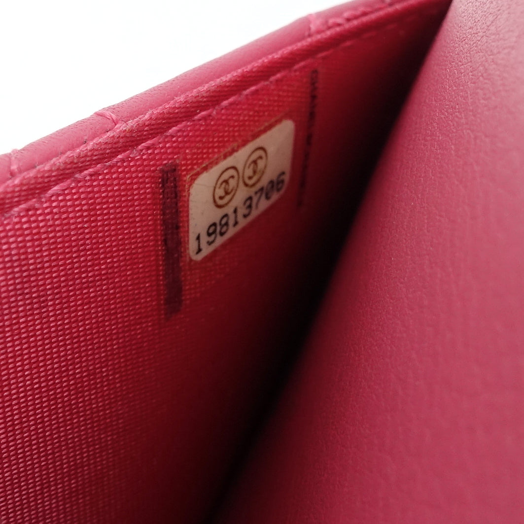 cambon ligne leather wallet on chain