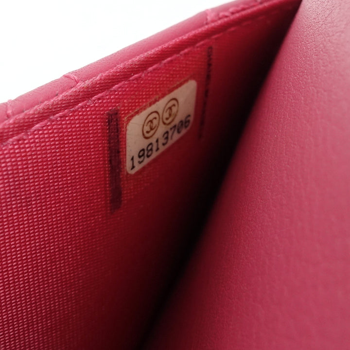 cambon ligne leather wallet on chain