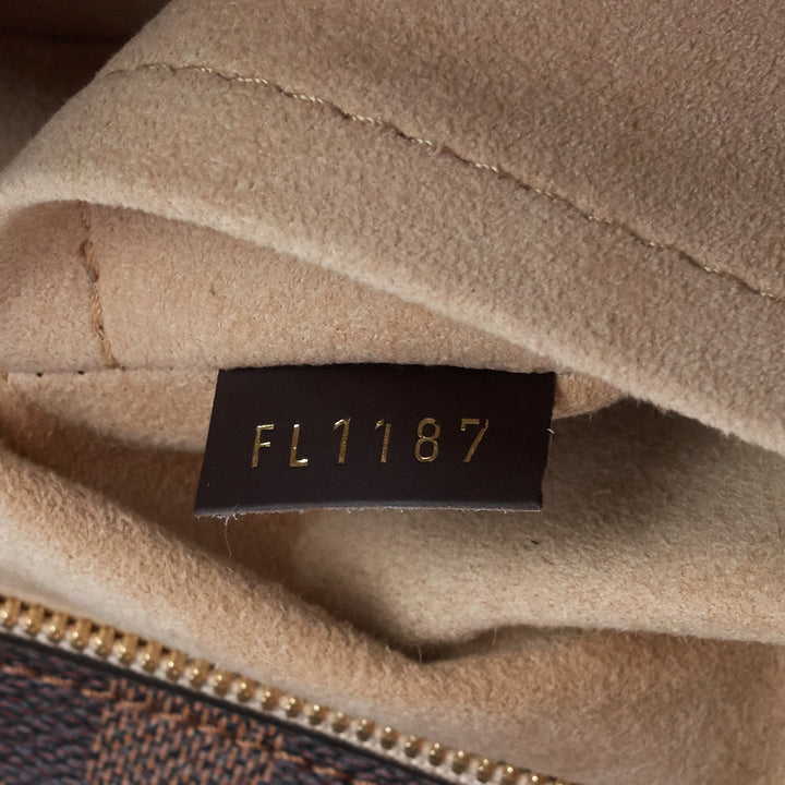 jersey damier ebene canvas and taurillon leather tote bag