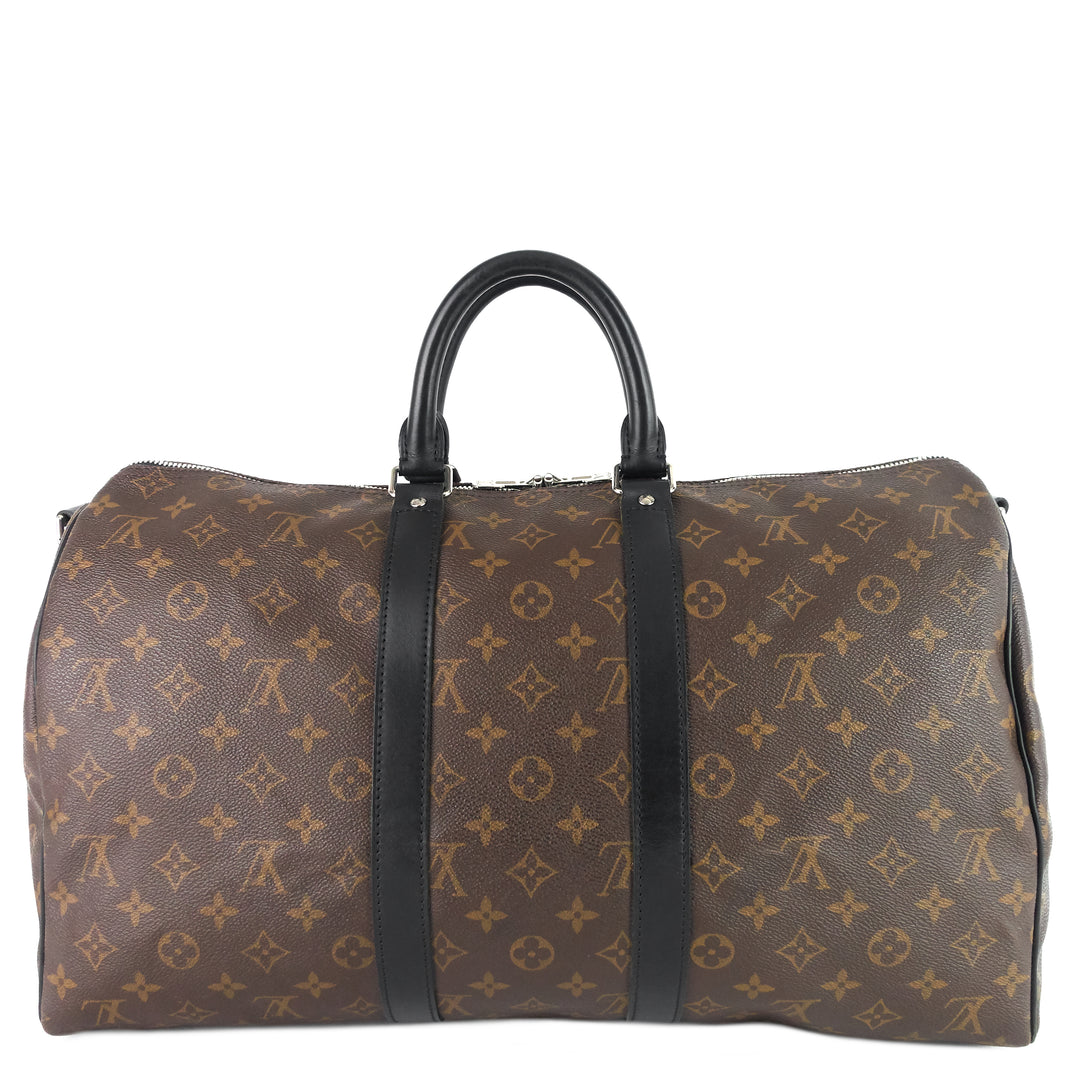 keepall 45 bandoulière macassar monogram canvas bag