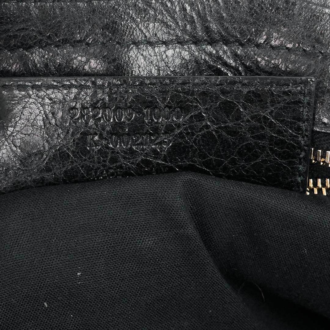 giant part time lambskin leather bag