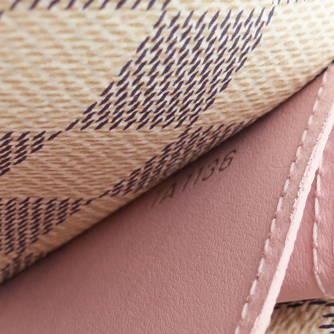 emilie damier azur canvas wallet