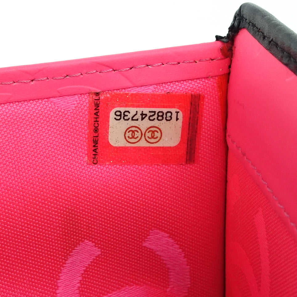 cambon ligne trifold lambskin leather wallet