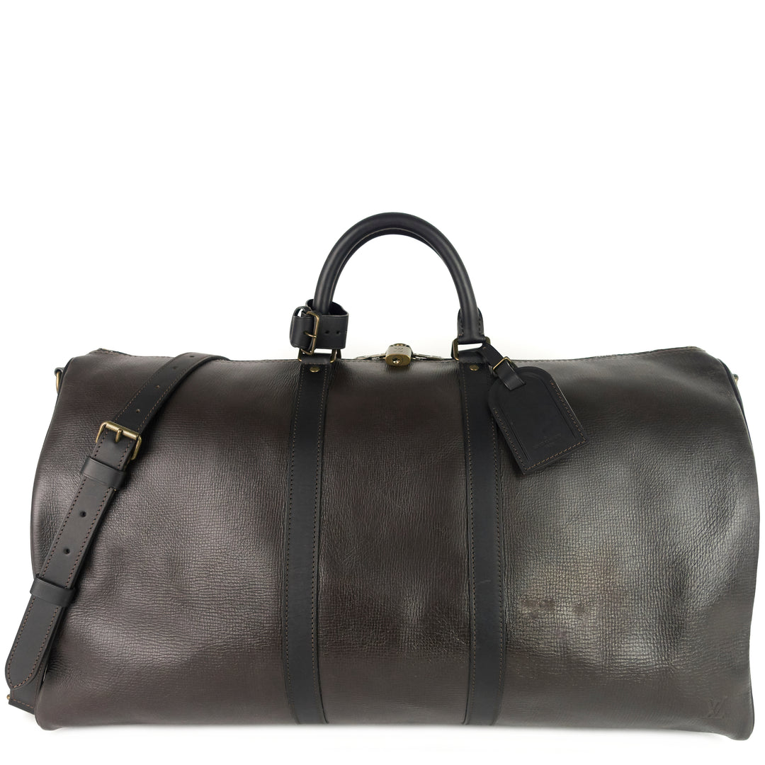 keepall bandoulière 55 utah leather bag