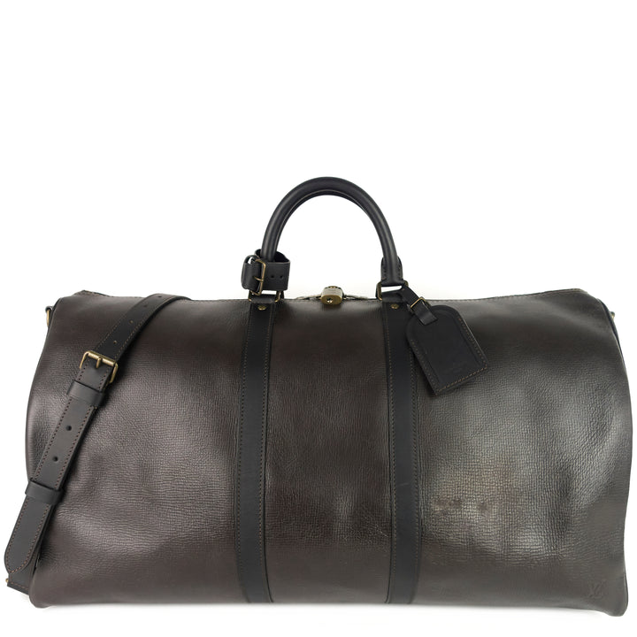 keepall bandoulière 55 utah leather bag