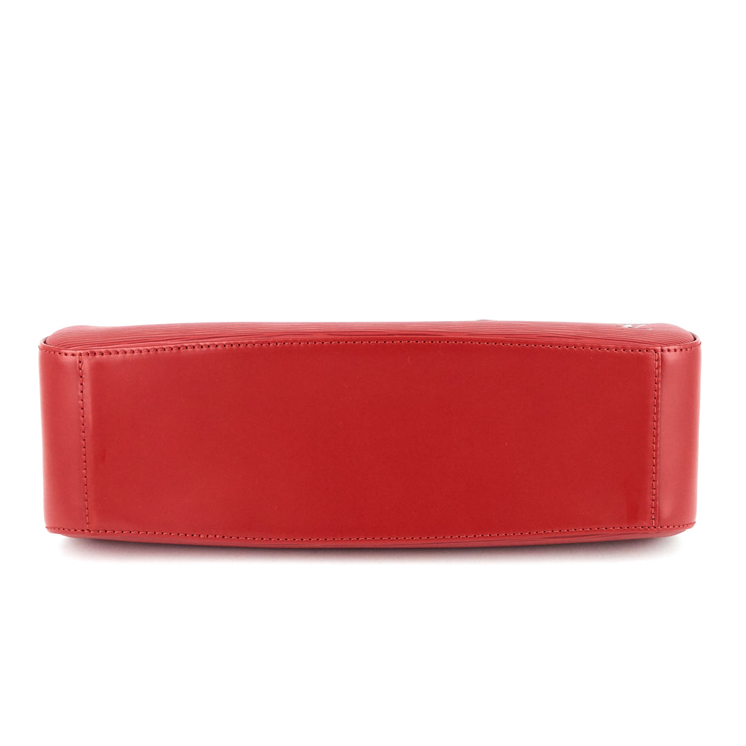 jasmin red epi leather handbag