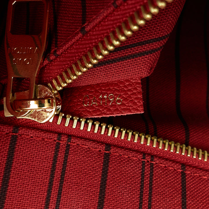 pont-neuf gm red monogram empreinte leather bag