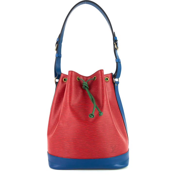 noé large multicolor epi leather bag