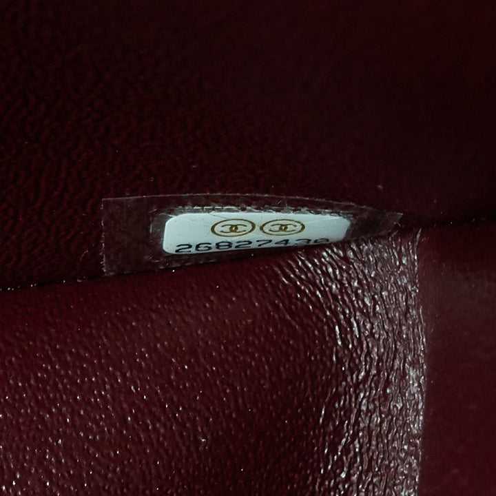 classic double flap lambskin leather bag