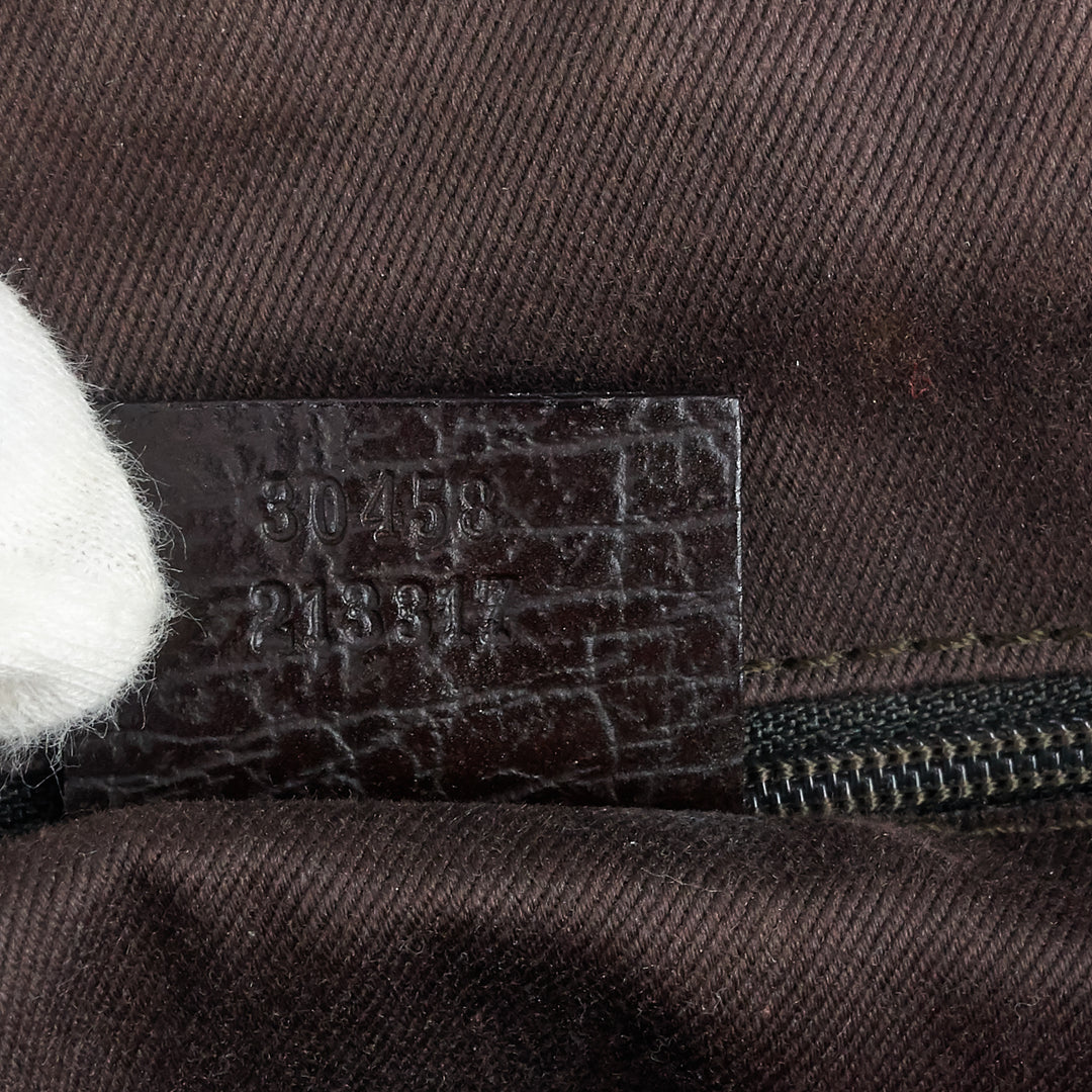 vintage small gg canvas boston bag