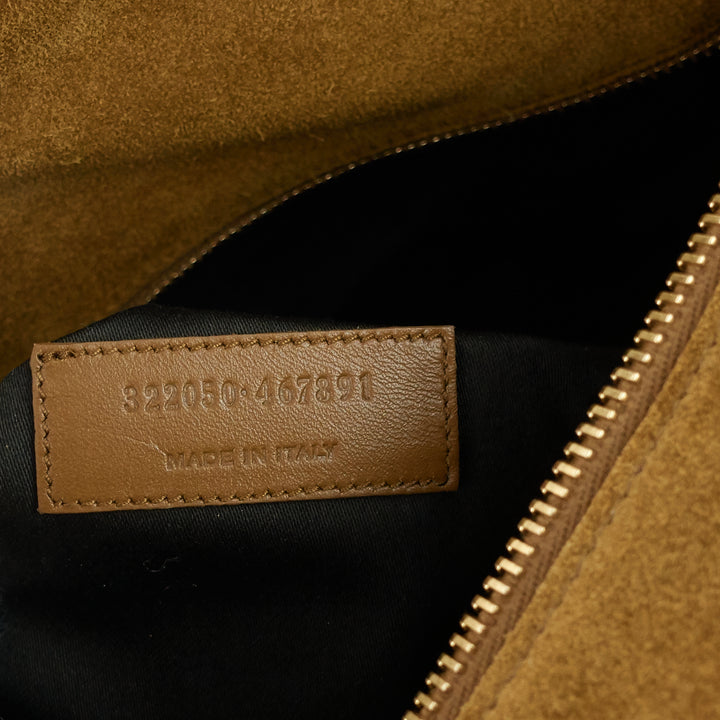 classic 12 suede and leather duffle bag