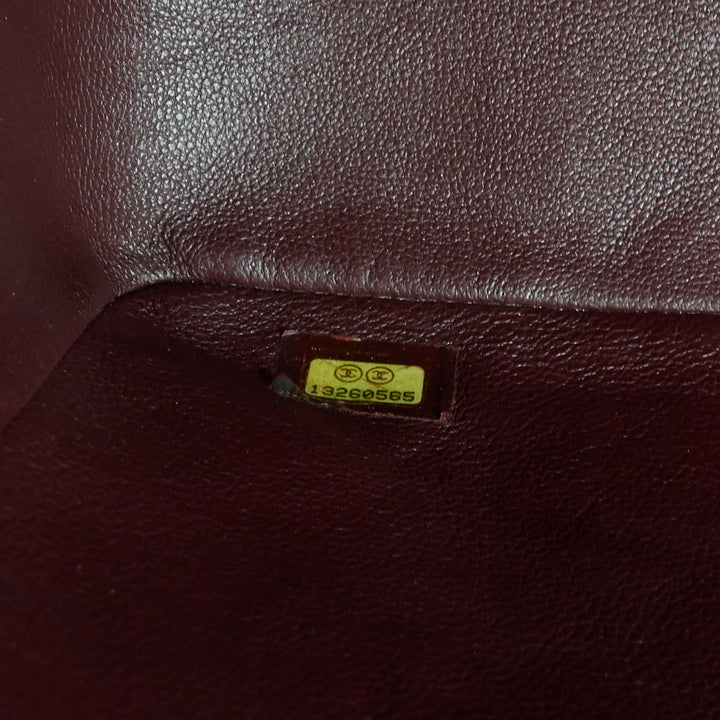 classic single flap maxi lambskin leather bag