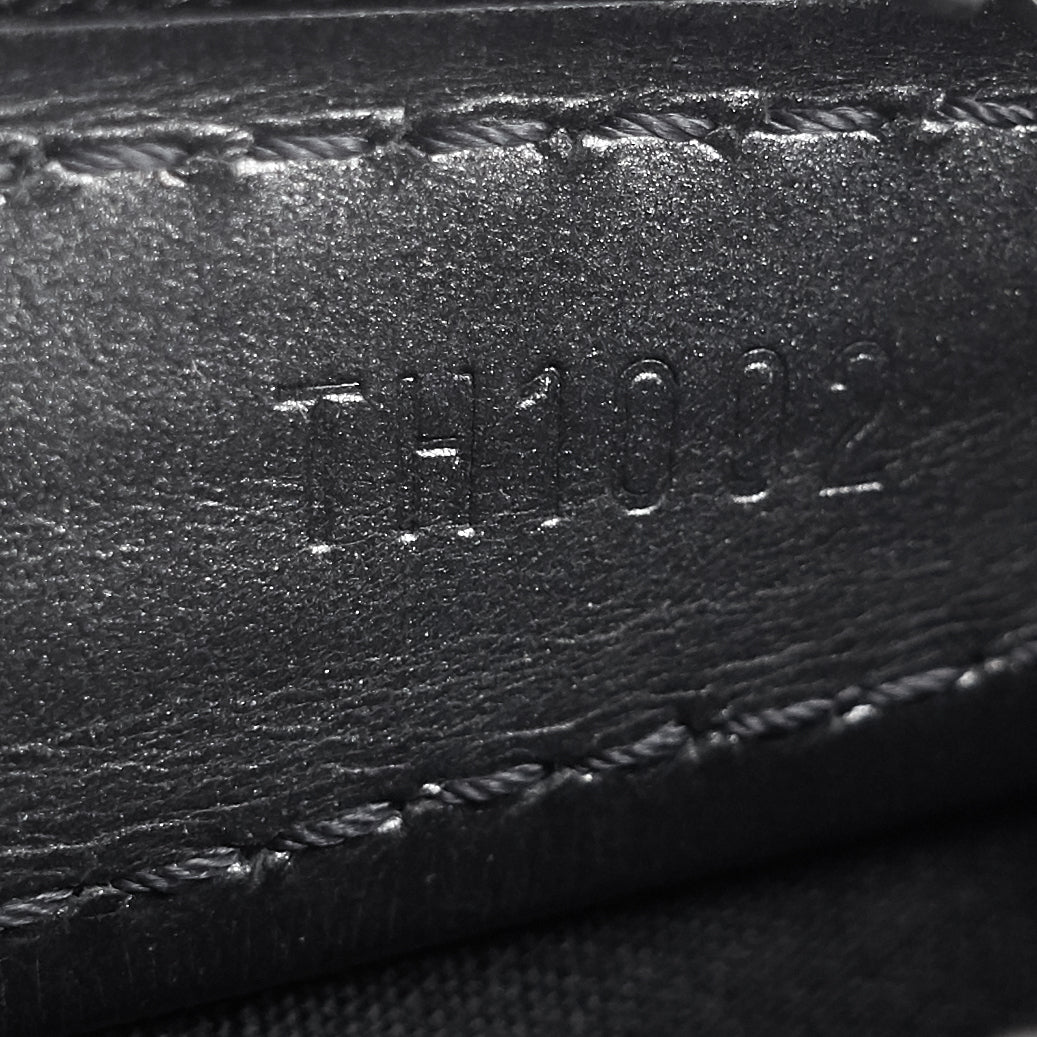 wildwood monogram mat leather bag