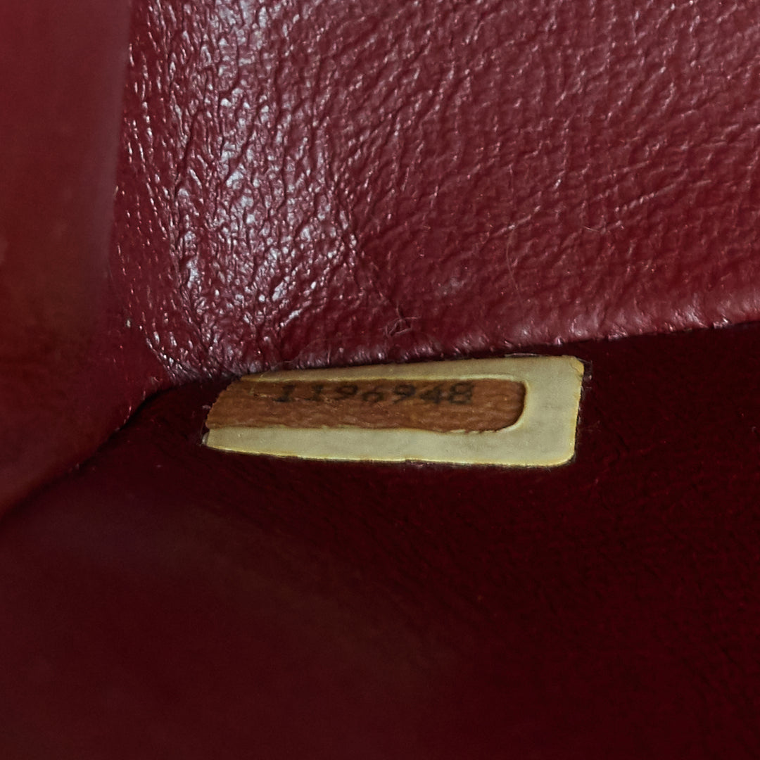 vintage double flap small lambskin leather bag