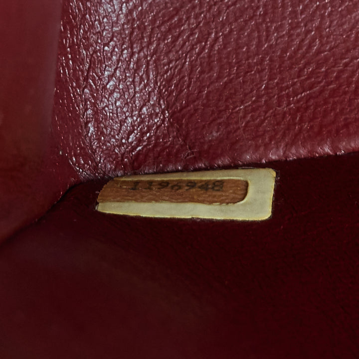 vintage double flap small lambskin leather bag