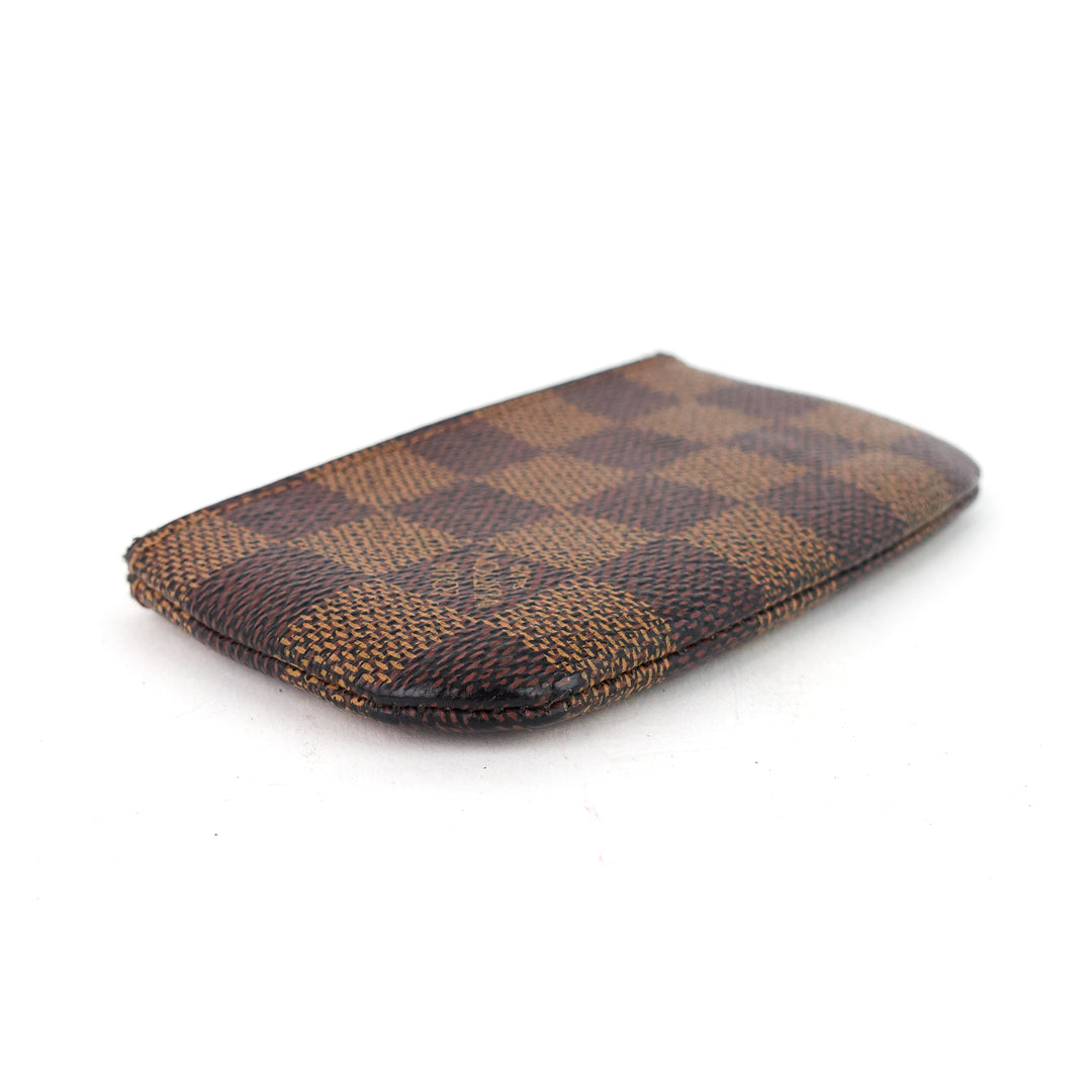 pochette cles damier ebene key pouch