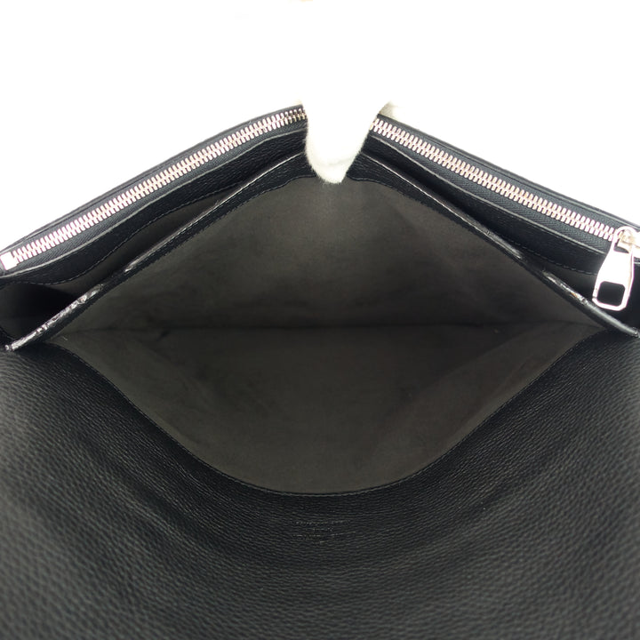 serviette dorian taurillon leather briefcase bag