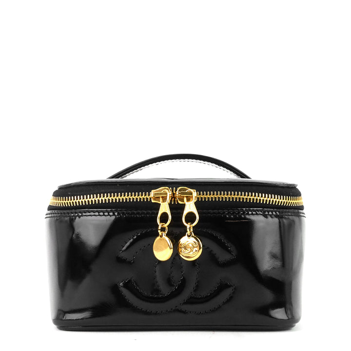 patent leather cc vanity case