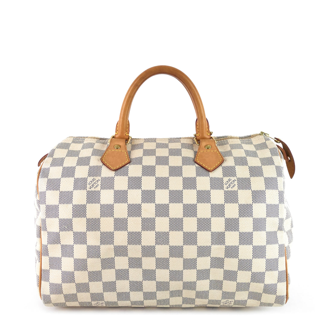 speedy 30 damier azur canvas handbag
