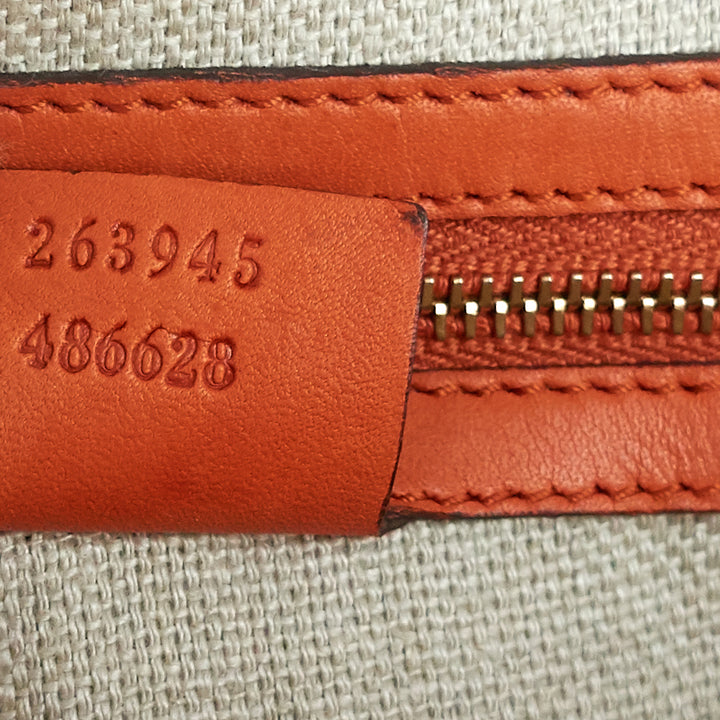 leather 'handmade' medium top handle bag