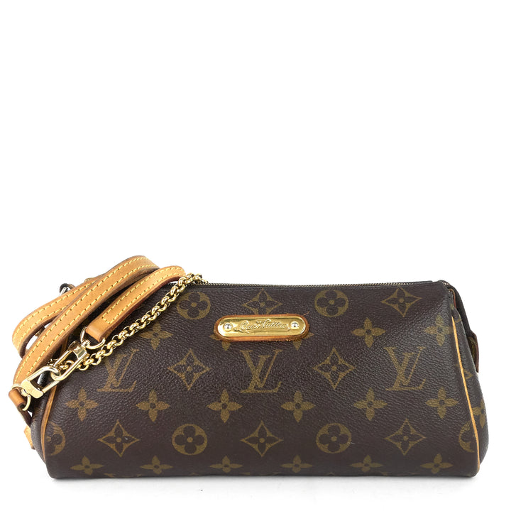 eva monogram canvas clutch bag