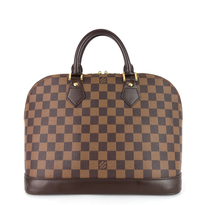 alma pm damier ebene canvas bag