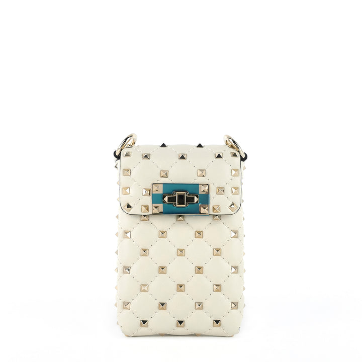 spike mini leather phone case bag