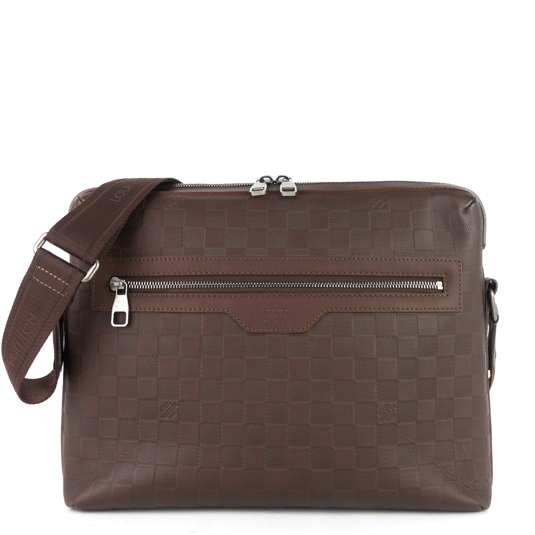 calypso mm damier infini leather bag