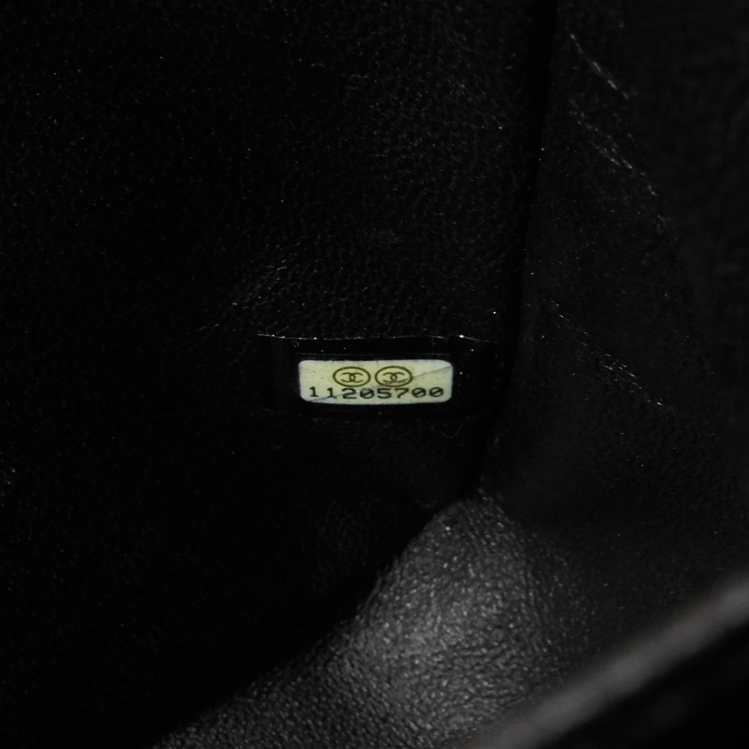 classic single flap jumbo caviar leather bag