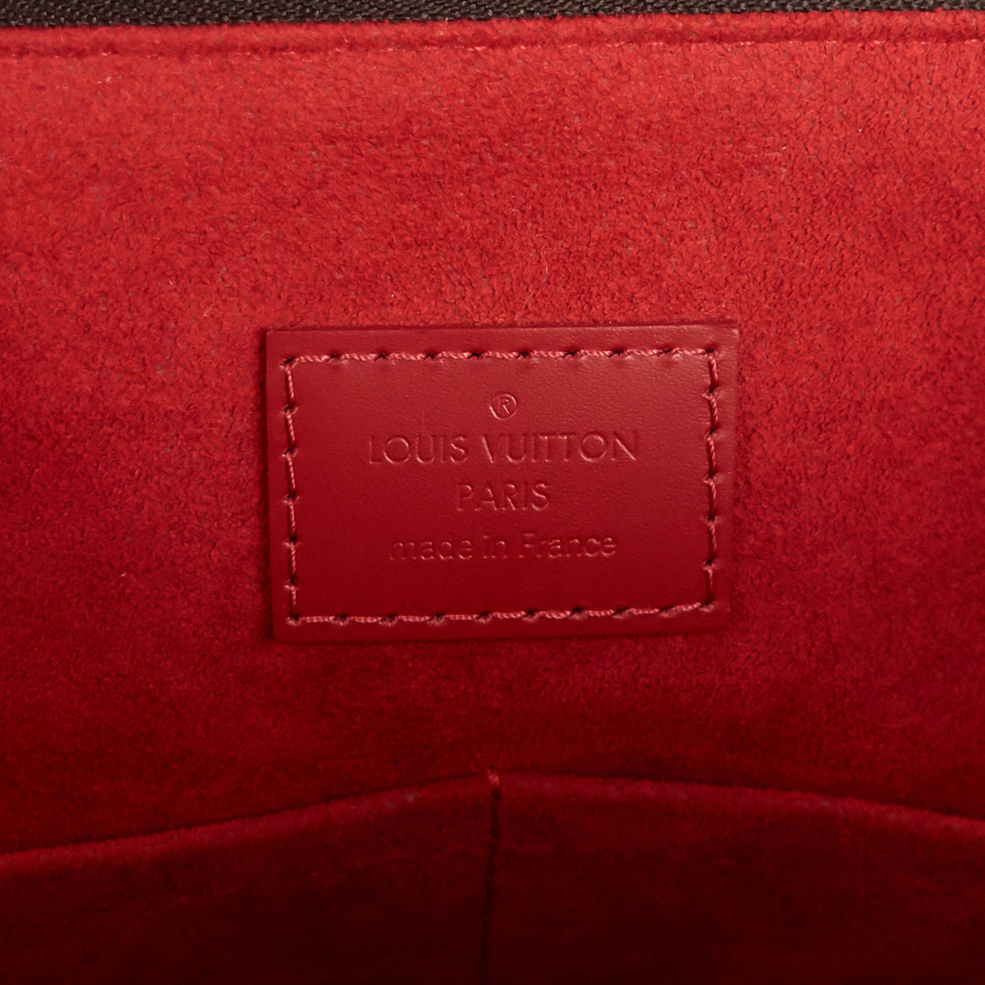 caissa mm damier ebene canvas tote bag
