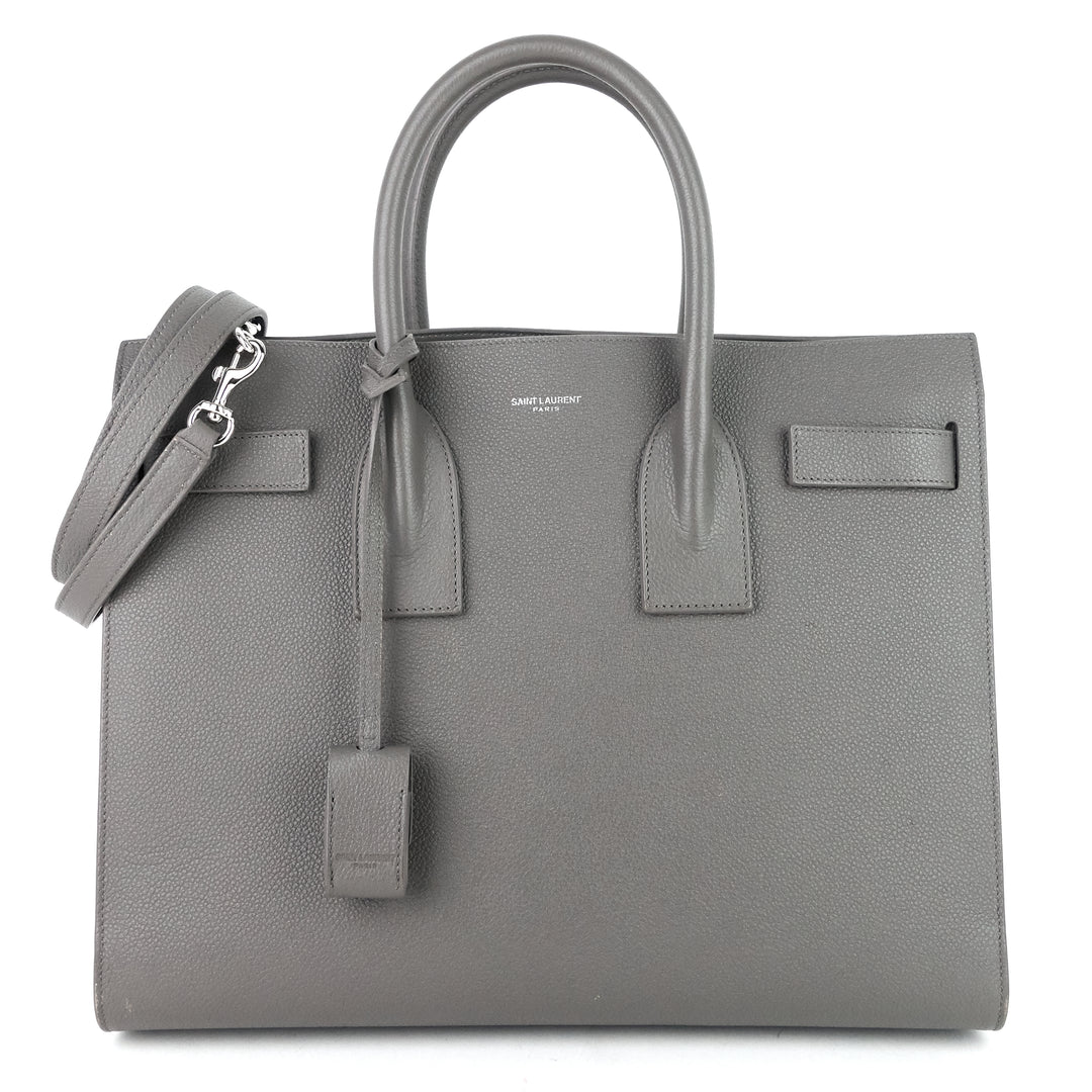 sac de jour nm small gray leather bag