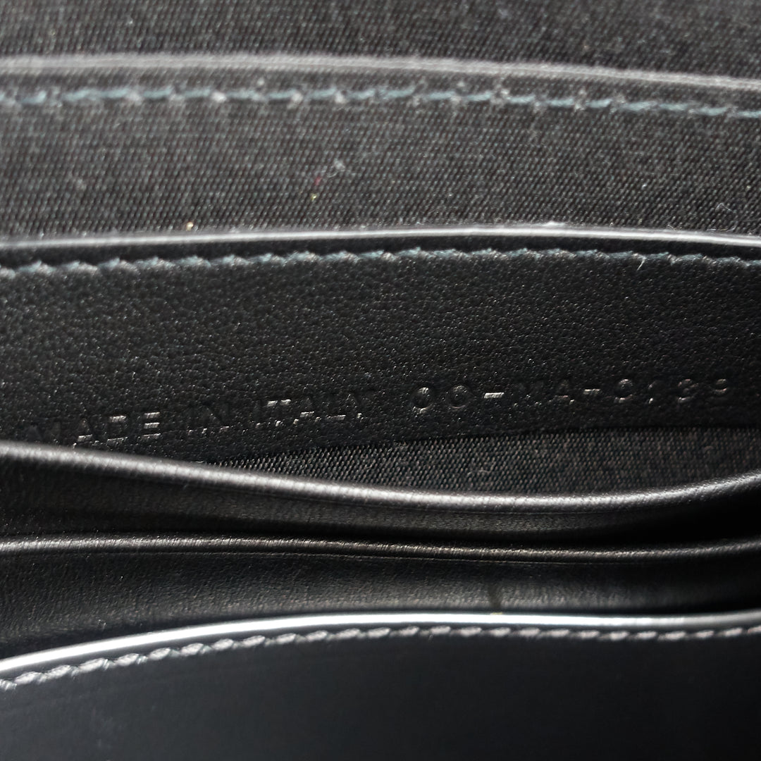 kaws bee medium embossed faux leather zip pouch
