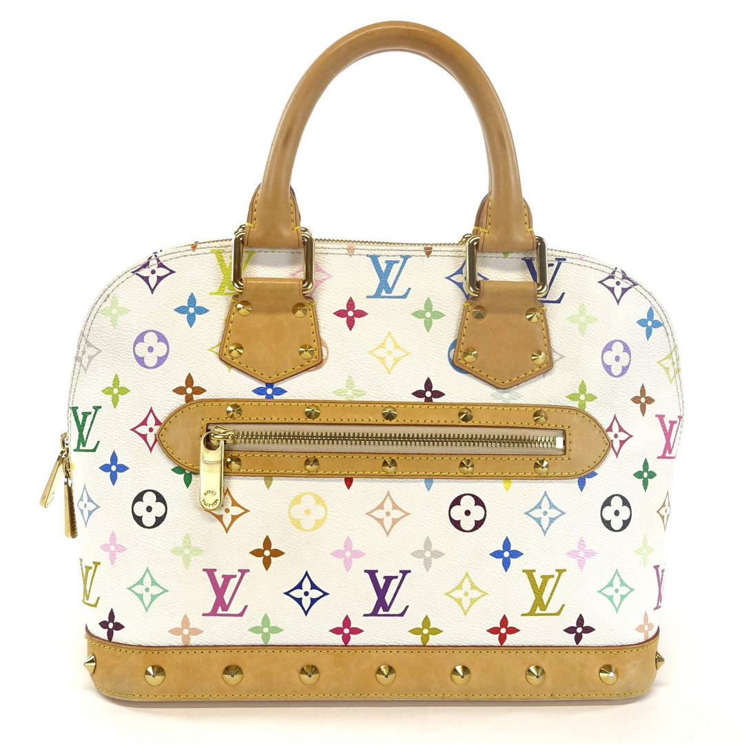alma pm monogram multicolore canvas handbag