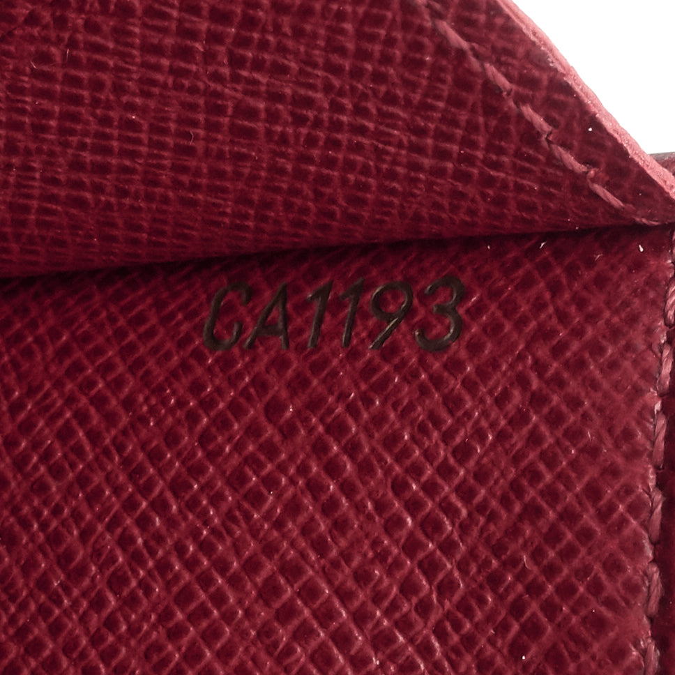 emilie fuchsia monogram canvas wallet