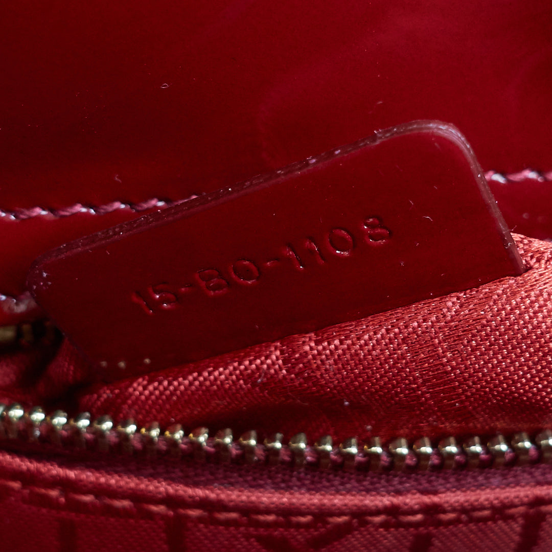 lady dior mini patent leather bag