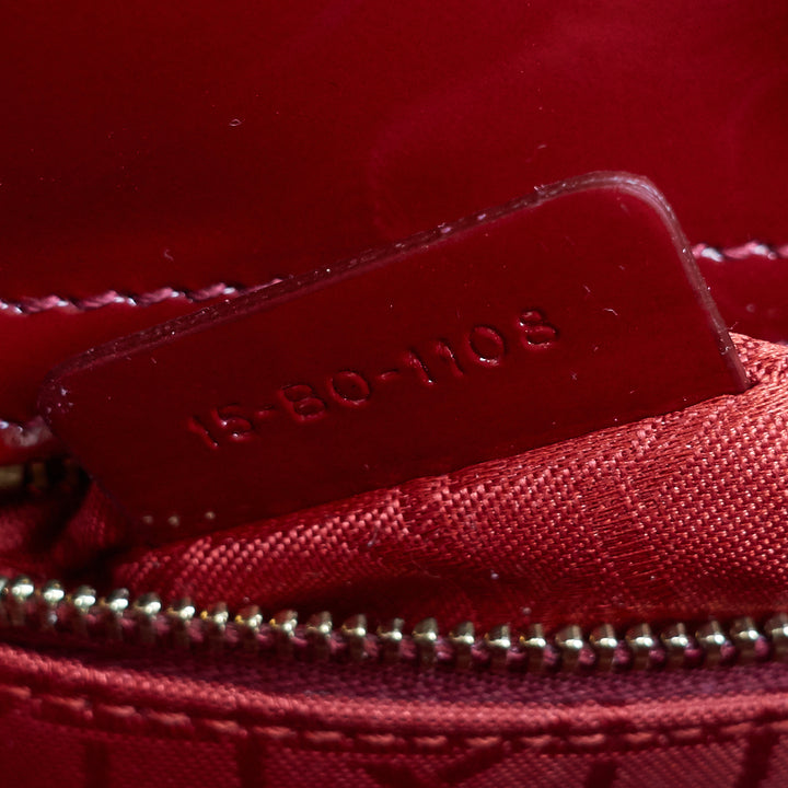 lady dior mini patent leather bag