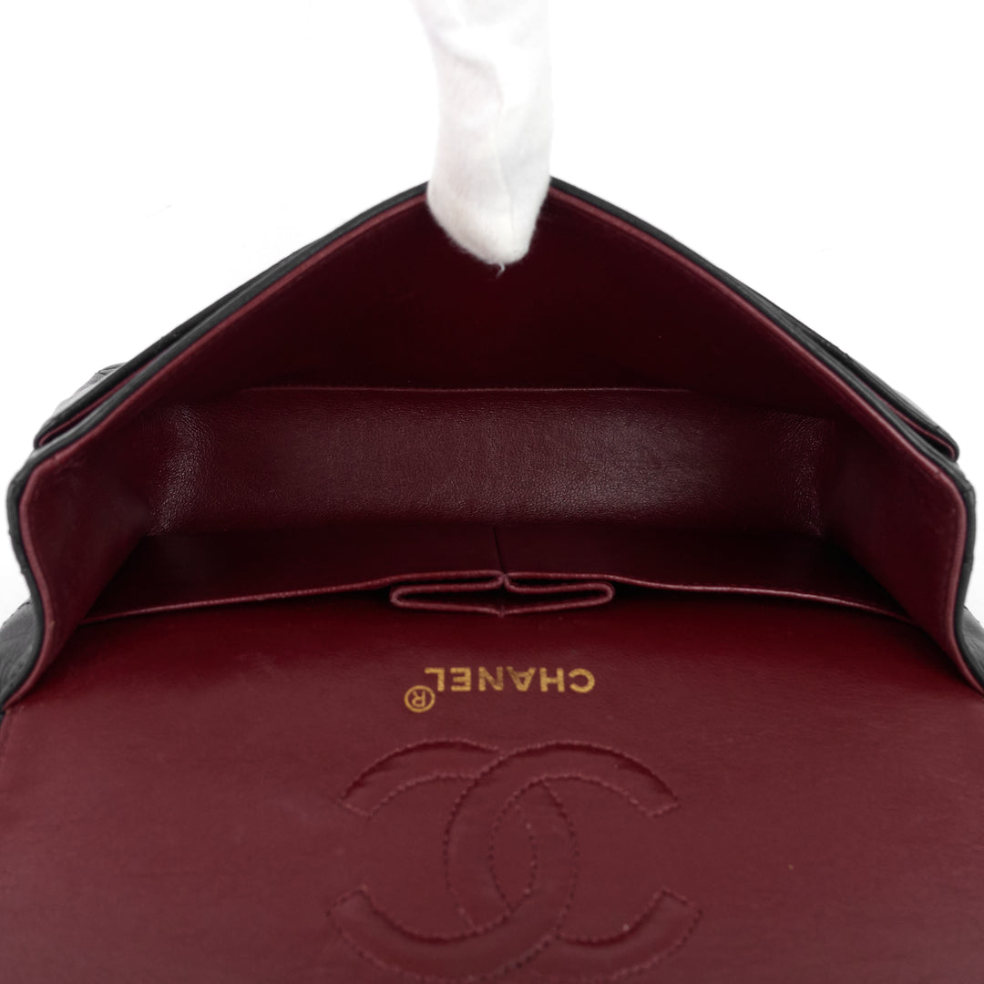 classic double flap small lambskin shoulder bag