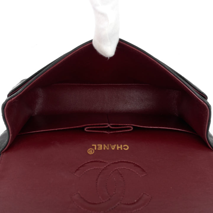 classic double flap small lambskin shoulder bag