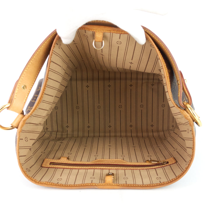 delightful mm monogram canvas bag