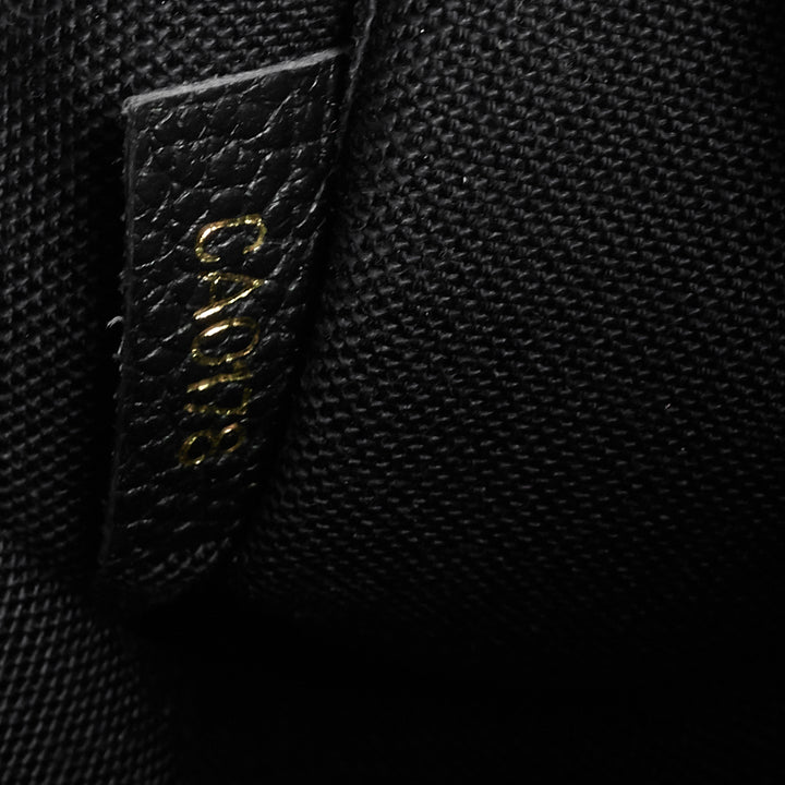 pallas monogram canvas clutch bag