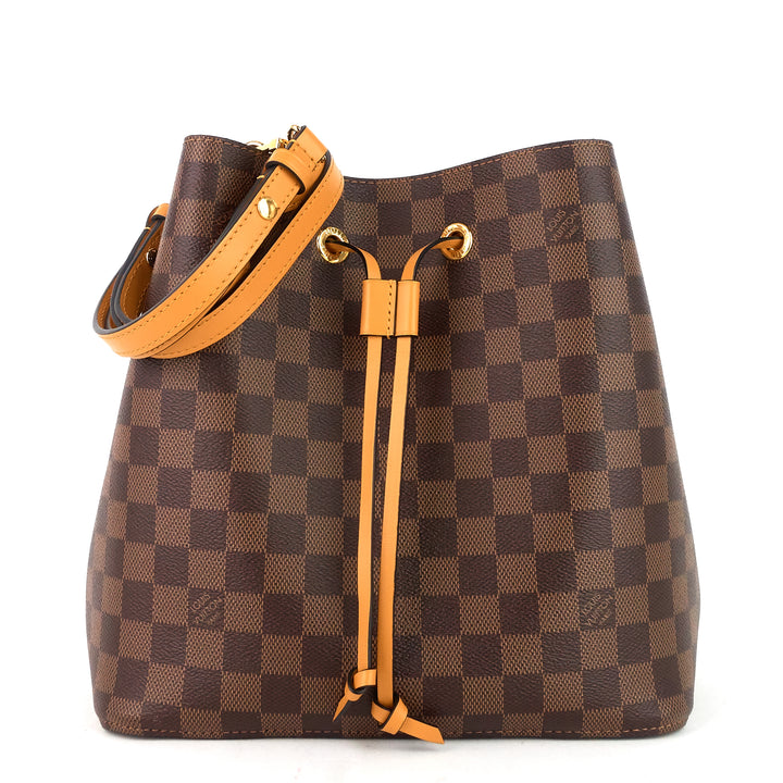 néonoé saffron damier ebene canvas bag