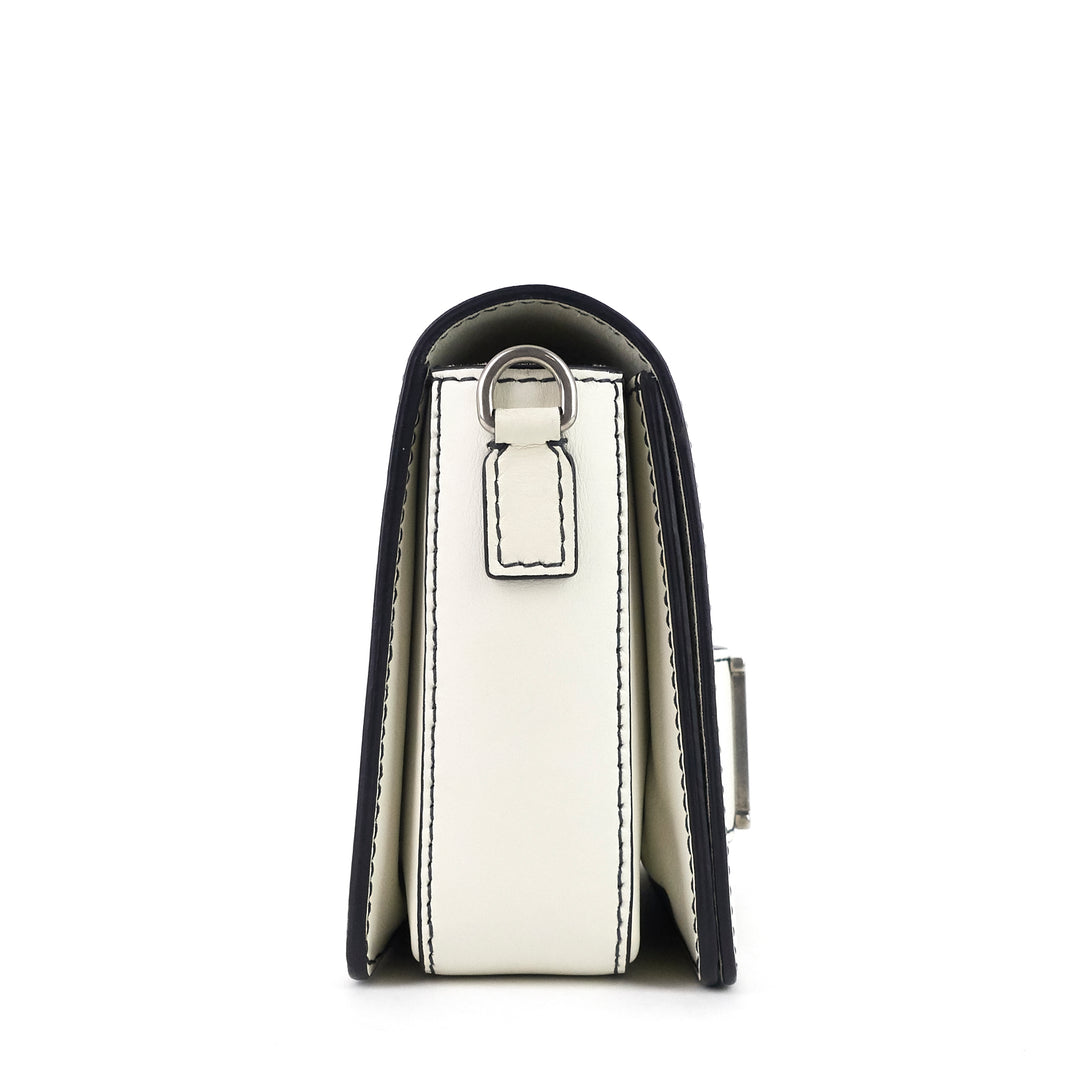 dio(r)evolution calf leather crossbody flap bag