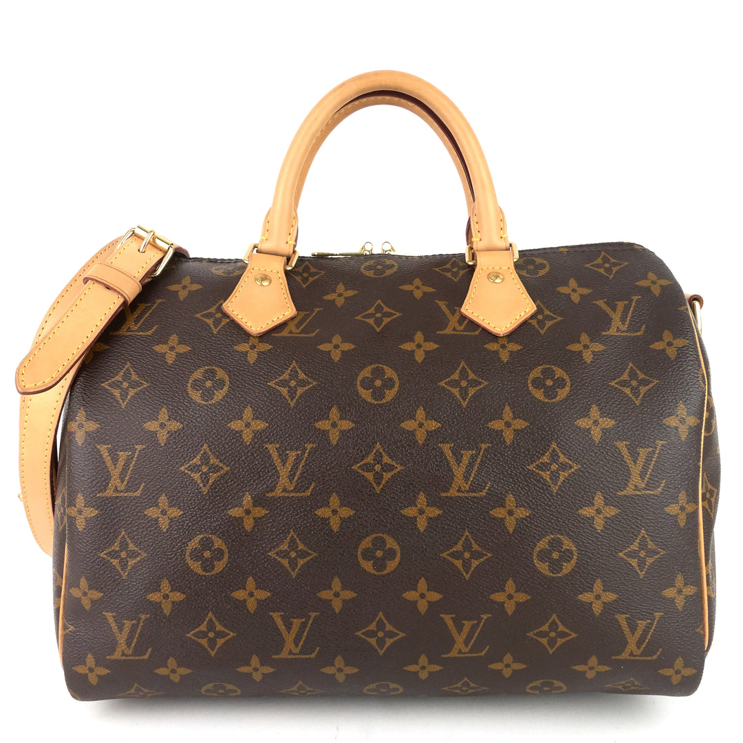 speedy 30 bandouliere monogram canvas bag