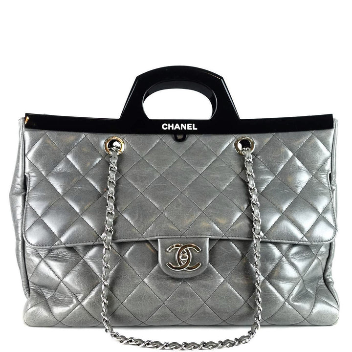 delivery large glazed calf leather bag