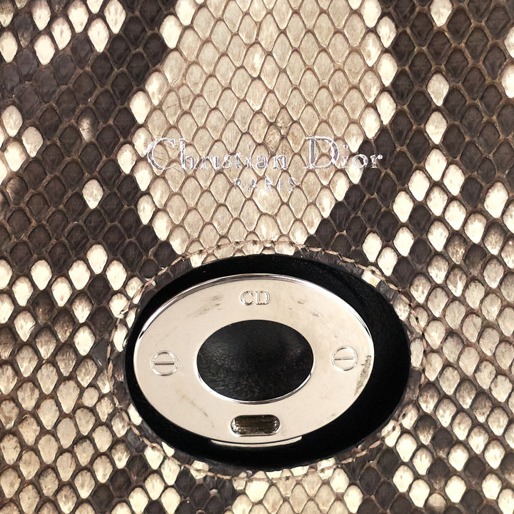 be dior double flap calfskin and python bag
