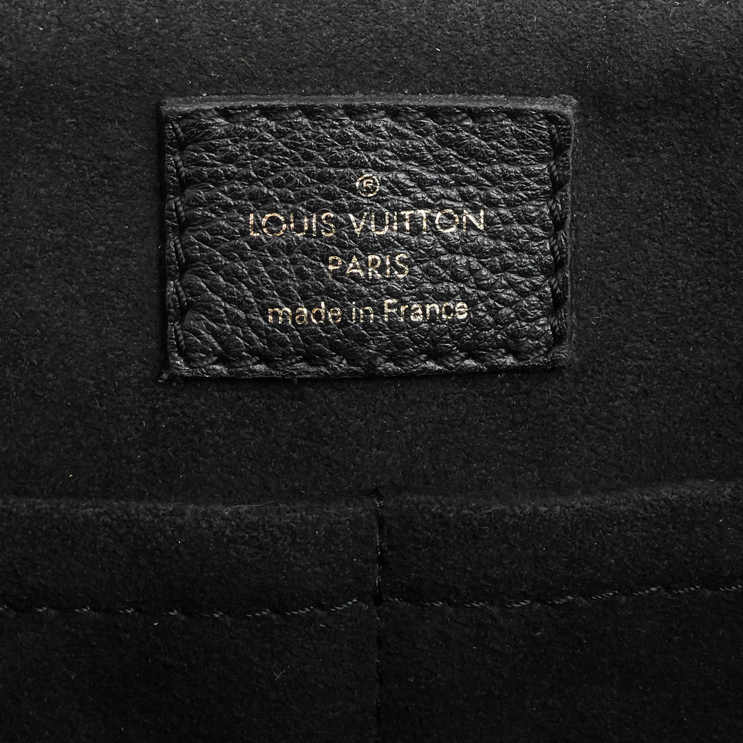 surène mm monogram canvas and calfskin leather tote bag