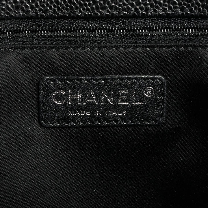 petite shopping tote xl caviar leather bag