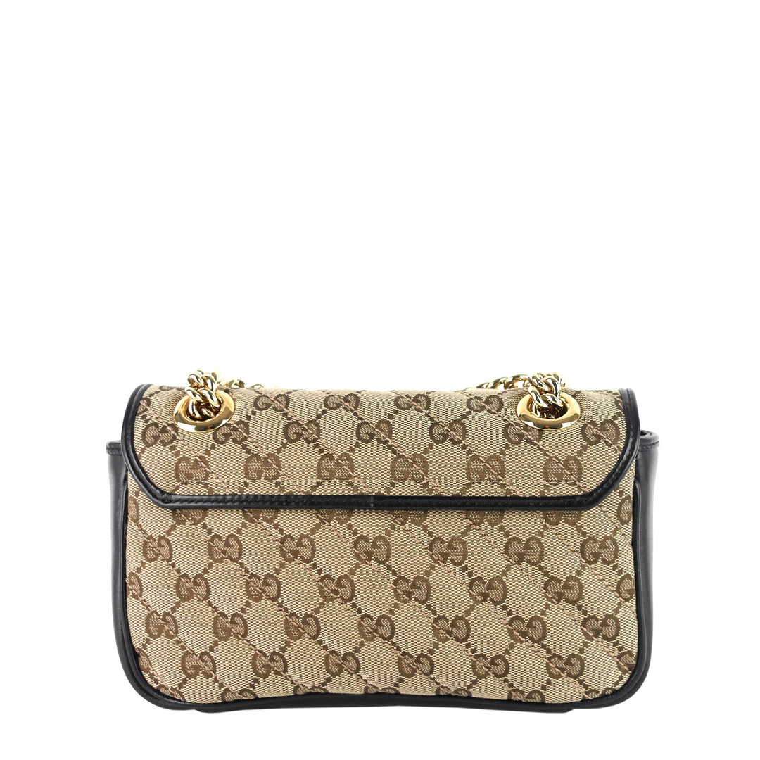 GG Marmont Small Matelassé Monogram Canvas Shoulder Bag